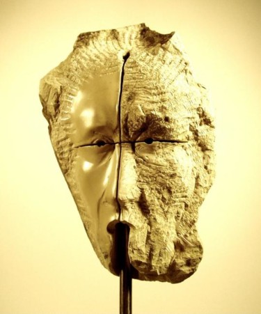 Скульптура под названием "Portrait 4" - Jean-Charles Ferrand, Подлинное произведение искусства, Камень