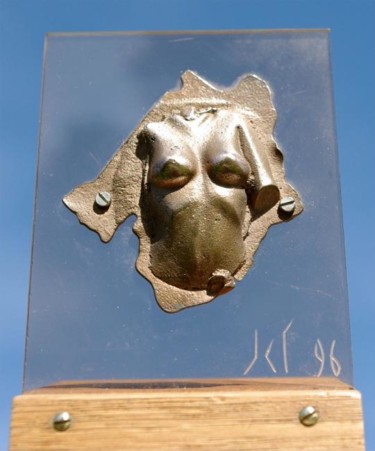 Sculpture titled "Elle-même (recto)" by Jean-Charles Ferrand, Original Artwork, Metals