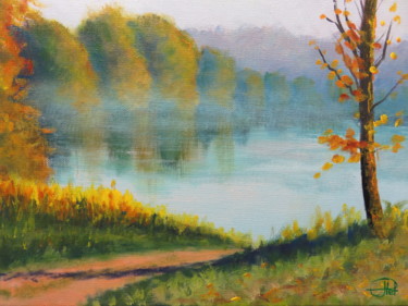 Peinture intitulée "Début d'automne" par Jean-Claude Plet, Œuvre d'art originale, Acrylique