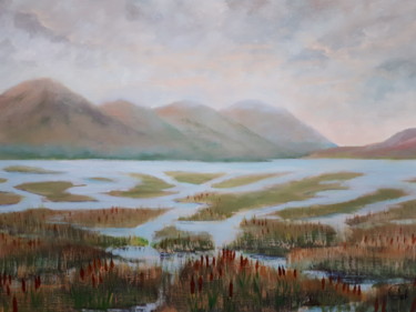 Painting titled "connemara 3" by Jean-Claude Plet, Original Artwork, Acrylic Mounted on Wood Stretcher frame