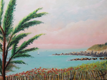 Painting titled "Pornichet" by Jean-Claude Plet, Original Artwork, Acrylic Mounted on Wood Stretcher frame