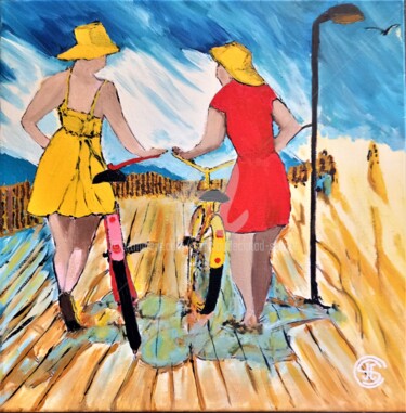 Painting titled "Après la pluie" by Jean Claude Ciutad-Savary, Original Artwork, Oil Mounted on Wood Stretcher frame