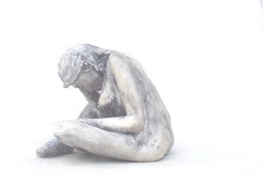Sculpture intitulée "Pleureuse" par Gaïd, Œuvre d'art originale, Métaux