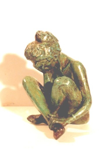 Sculpture intitulée "Pleureuse" par Gaïd, Œuvre d'art originale, Métaux