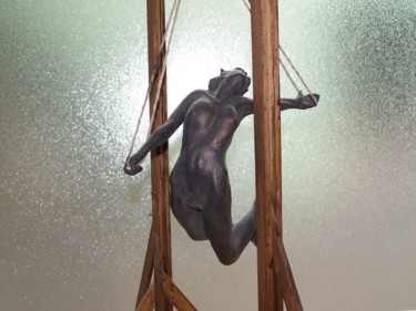 Sculpture titled "Acrobate" by Gaïd, Original Artwork, Metals