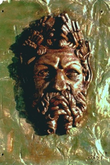 Sculpture titled "faune" by Gaïd, Original Artwork, Bronze