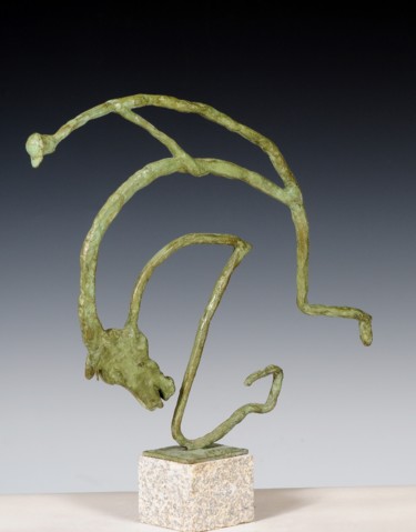 Escultura intitulada "la chute" por Jean D'Hau, Obras de arte originais, Bronze