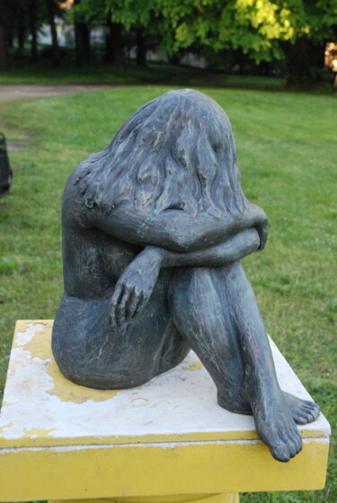 Sculpture titled "Me and Myself" by Jeane Seah, Original Artwork, Bronze
