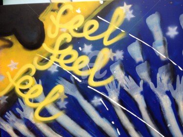 Painting titled "Feel" by Schipper -Art, Original Artwork, Spray paint