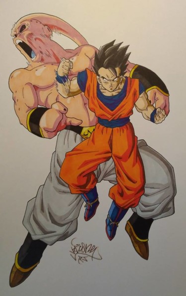 Peinture intitulée "dragon-ball-2.jpg" par Viceoneart, Œuvre d'art originale, Autre