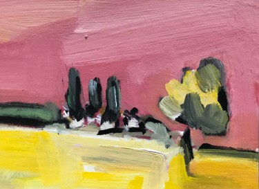 Painting titled "Campagne 7" by Jean-François Groisy, Original Artwork, Acrylic