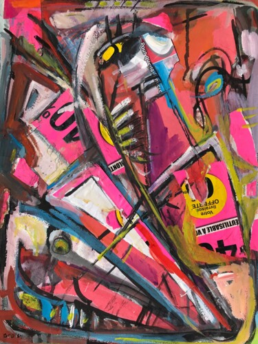 Composition 10 Peinture intitulée "Composition 10" par Jean-François Groisy, Œuvre d'art originale, Acrylique Monté sur Châssis