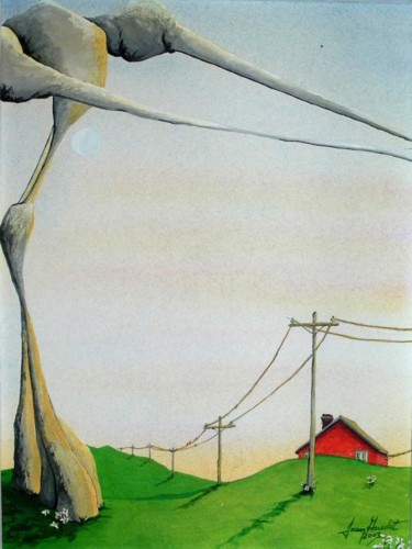Картина под названием "La séduction" - Jean Gaudet, Подлинное произведение искусства