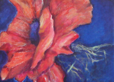 Peinture intitulée "Fleur" par Jeanie Castelli, Œuvre d'art originale