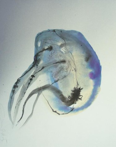 Peinture intitulée "méduse" par Jean-Jacques Grand, Œuvre d'art originale