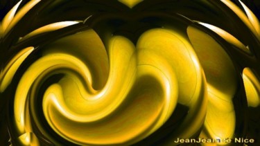 Arts numériques intitulée "Ninja chroma yellow…" par Jeanjeandenice " Jjdn ", Œuvre d'art originale