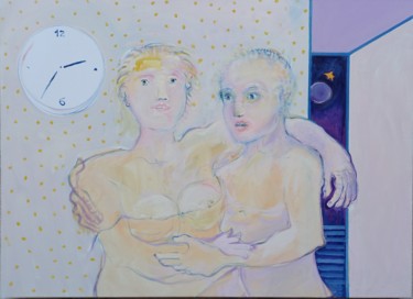 Dis moi l'heure Pintura titulada "Dis moi l'heure" por Jean-Louis Smoos, Obra de arte original, Oleo
