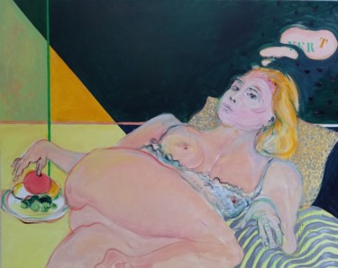 Pintura titulada "C'est le vert que j…" por Jean-Louis Smoos, Obra de arte original, Oleo