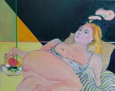 C'est le vert que je préfère. Peinture intitulée "C'est le vert que j…" par Jean-Louis Smoos, Œuvre d'art originale, Huile