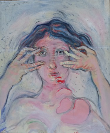 Malerei mit dem Titel "Je n'en crois pas m…" von Jean-Louis Smoos, Original-Kunstwerk, Öl