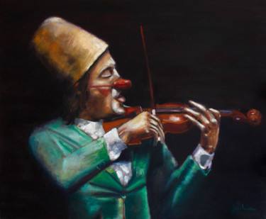 Painting titled "Sinfonia do Riso" by Jean Louiss, Original Artwork, Oil