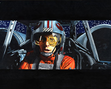 Painting titled "Star Wars – Luke's…" by Jean-Luc Bernard, Original Artwork, Acrylic