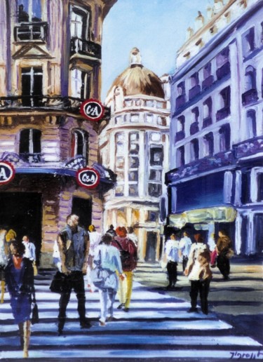 Peinture intitulée "le-quartier-st-laza…" par Jean Luc Grappin, Œuvre d'art originale