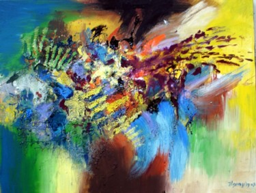 Peinture intitulée "va-et-vient-copie.j…" par Jean Luc Grappin, Œuvre d'art originale