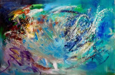 Картина под названием "splash" - Jean Luc Grappin, Подлинное произведение искусства, Акрил