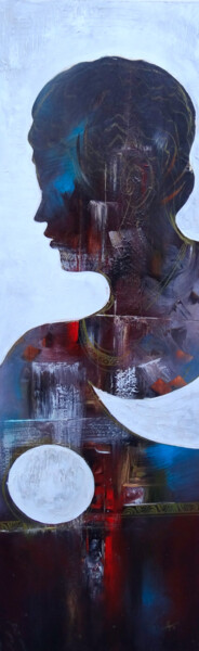 Peinture intitulée "multidimentionnel" par Jean Luc Millogo, Œuvre d'art originale, Acrylique Monté sur Châssis en bois