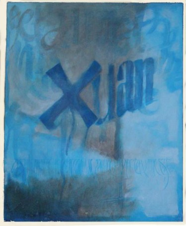 Peinture intitulée "“ je t’aime Xuan je…" par Jean Luc Moreau Romain, Œuvre d'art originale, Autre