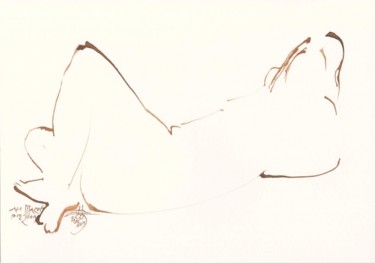 Dessin intitulée "« Prendre pôle net…" par Jean Luc Moreau Romain, Œuvre d'art originale, Autre