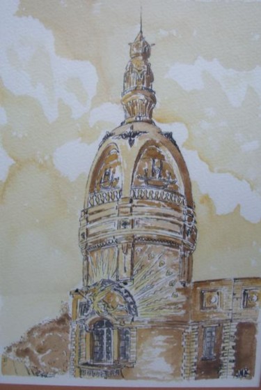 Peinture intitulée "La tour Lu Nantes" par Jean Marcel Reneleau, Œuvre d'art originale
