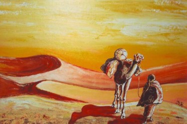 Peinture intitulée "Desert" par Jean Marcel Reneleau, Œuvre d'art originale