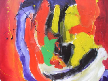 Peinture intitulée "CLOWN" par Jean-Marc Gayraud, Œuvre d'art originale, Acrylique