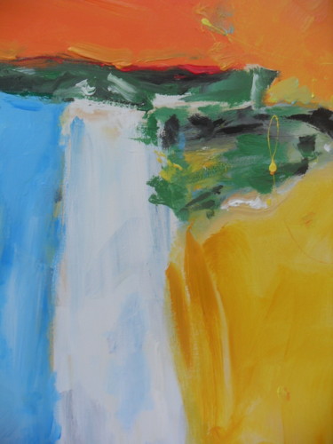 Peinture intitulée "COLLINE" par Jean-Marc Gayraud, Œuvre d'art originale, Acrylique