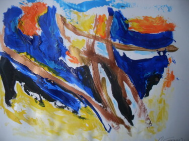 EXPRESSION LIBRE Peinture intitulée "EXPRESSION LIBRE" par Jean-Marc Gayraud, Œuvre d'art originale, Acrylique