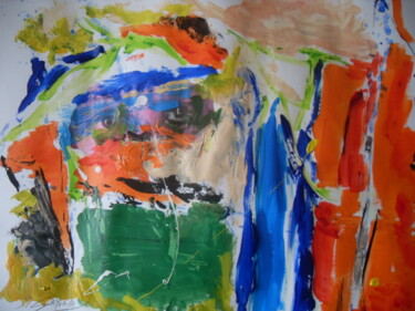 UN REGARD...UNE AME Peinture intitulée "UN REGARD...UNE AME" par Jean-Marc Gayraud, Œuvre d'art originale, Acrylique Monté sur Panneau de bois