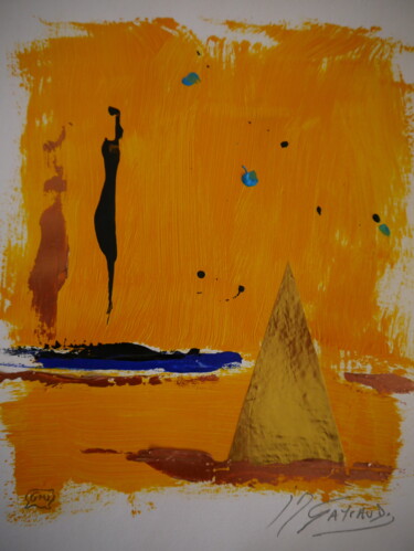 Peinture intitulée "CREATION FLUIDE 3" par Jean-Marc Gayraud, Œuvre d'art originale, Acrylique Monté sur Verre