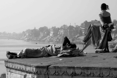 Φωτογραφία με τίτλο "Varanasie, contempl…" από Jean-Marc Renaudie, Αυθεντικά έργα τέχνης