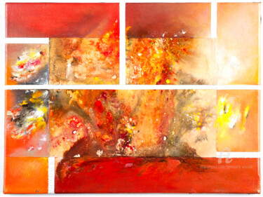 Pintura titulada "Eruption" por Jean Marie Vincent, Obra de arte original, Acrílico