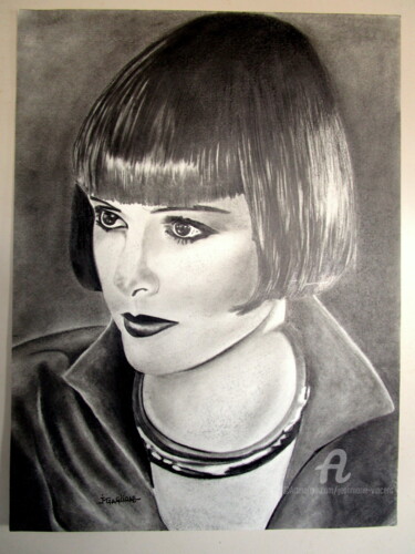 Zeichnungen mit dem Titel "Mannequin" von Jean Marie Vincent, Original-Kunstwerk, Graphit