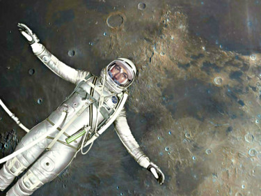 Lunar Trip Digitale Künste mit dem Titel "Lunar Trip" von Jean-Marie Gitard (Mr STRANGE), Original-Kunstwerk, Foto-Montage