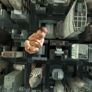 The Jump Arts numériques intitulée "The Jump" par Jean-Marie Gitard (Mr STRANGE), Œuvre d'art originale, Photo montage Monté sur Châs…