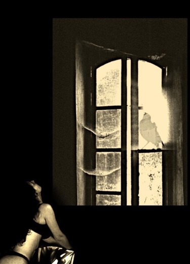 Photographie intitulée "Le corbeau et la re…" par Jean Mary Coulon, Œuvre d'art originale, Photographie numérique