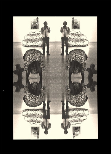 Photographie intitulée "Beaubourg et moi...…" par Jean Mary Coulon, Œuvre d'art originale, Photographie manipulée