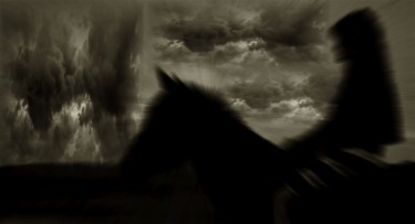 Photographie intitulée "Un ciel en colère" par Jean Mary Coulon, Œuvre d'art originale, Photographie argentique
