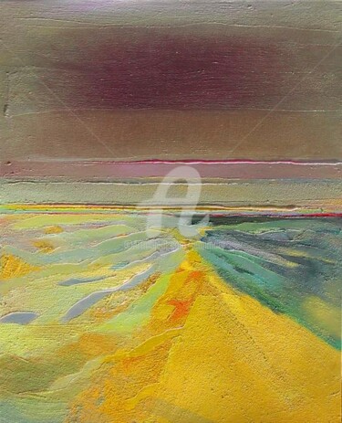 Картина под названием "Okavongo river" - Jean-Marie Renault, Подлинное произведение искусства, Масло