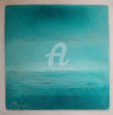 Картина под названием "aigue marine" - Jean-Marie Renault, Подлинное произведение искусства, Масло