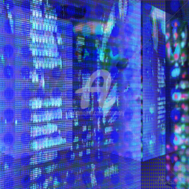 Цифровое искусство под названием "citydreamblueam.jpg" - Jean-Marie Renault, Подлинное произведение искусства, Цифровая живо…